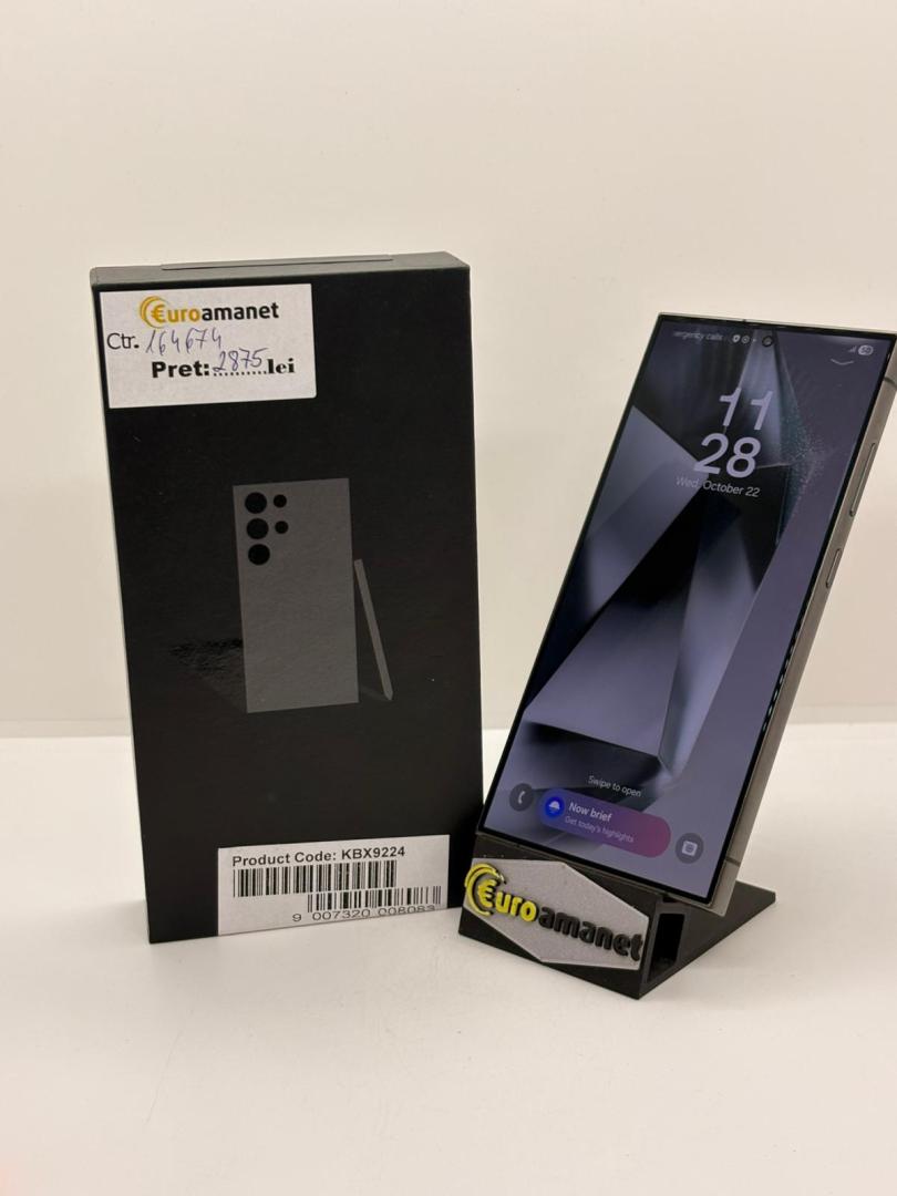 Telefon mobil Samsung Galaxy S24 Ultra, Dual SIM, 12GB RAM, 256GB, 5G, Titanium Black