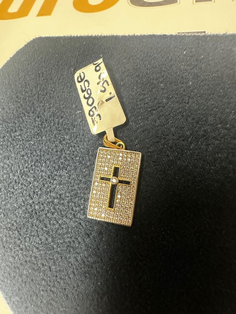 Medalion Aur 14K - Cruce, 1.94 Gr. image 1