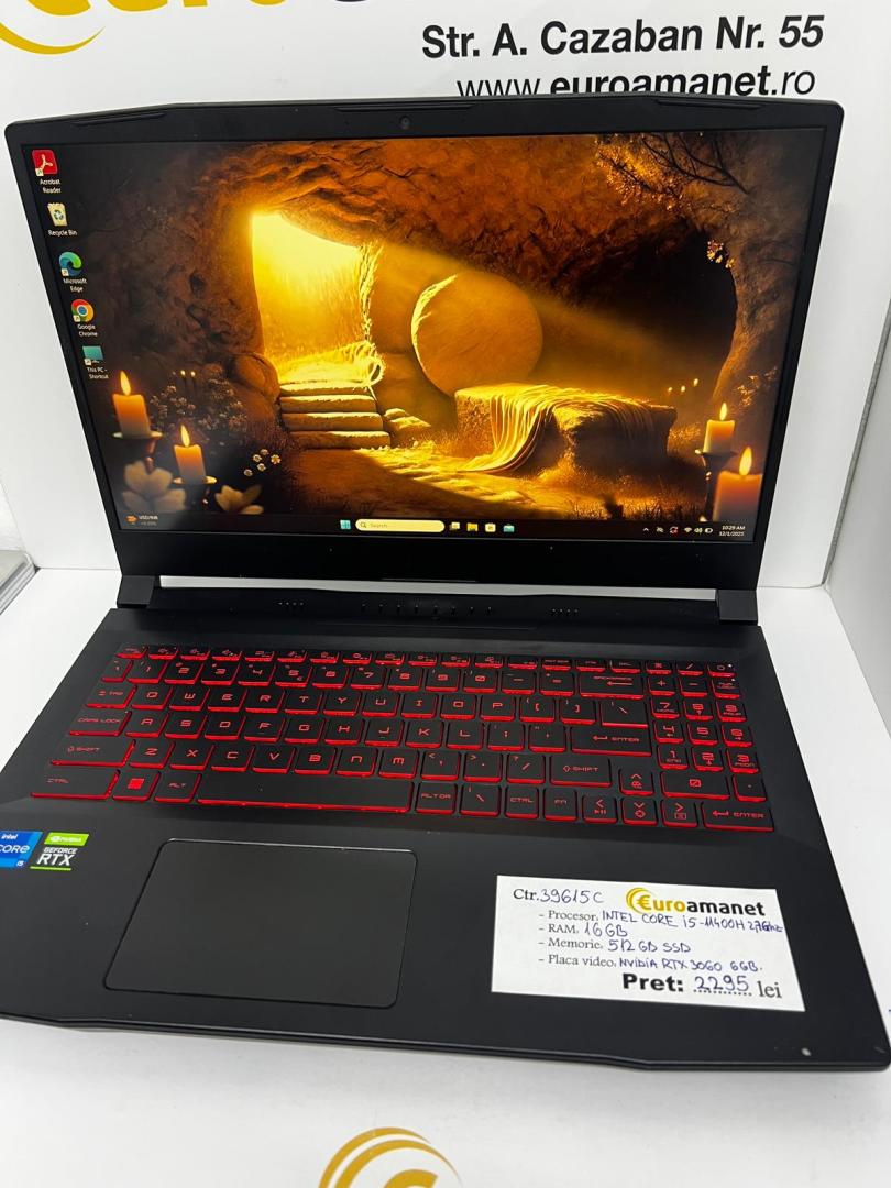 Laptop Gaming MSI Intel Core i5-11400H pana la 4.5 GHz, 15.6" Full HD image 1