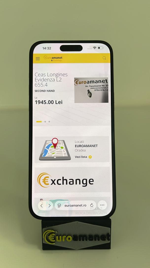 Telefon mobil Apple iPhone 15 Pro Max, 256GB, 5G, Black Titanium Bat 86% image 3