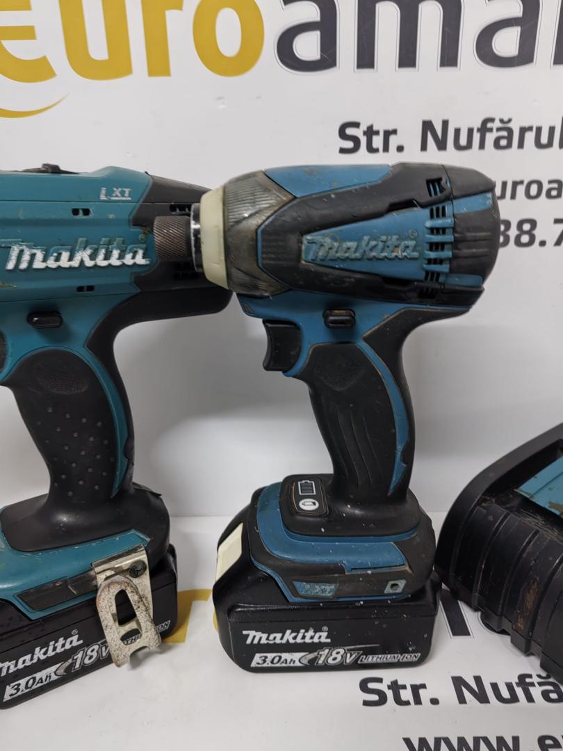 Masina de gaurit si insurubat pe acumulator Makita Set image 2