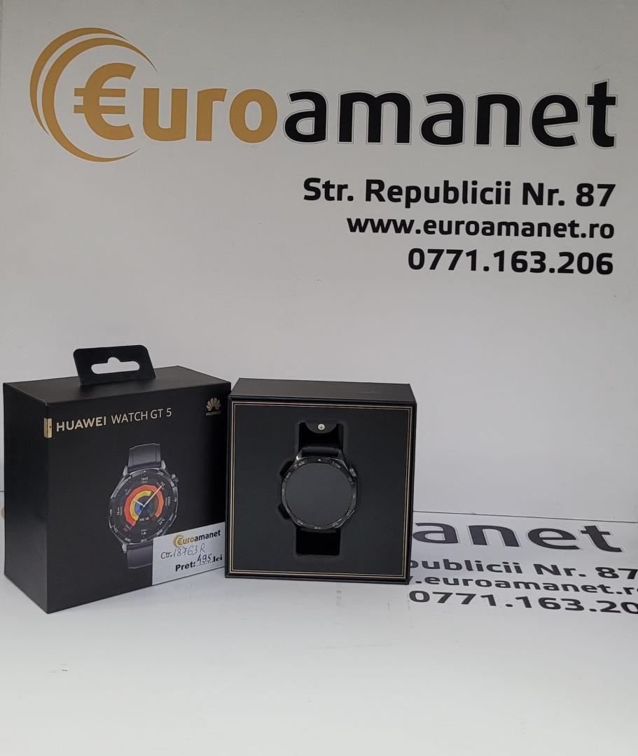 Smartwatch Huawei Watch GT 5, 41MM, Tarnish Stainless Steel Case, Black NEACTIVAT image 1
