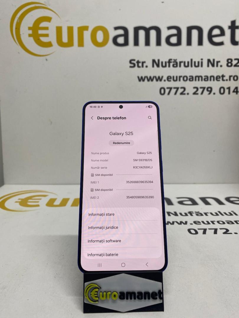Telefon mobil Samsung Galaxy S25, Dual SIM, 12GB RAM, 128GB (nou) image 5