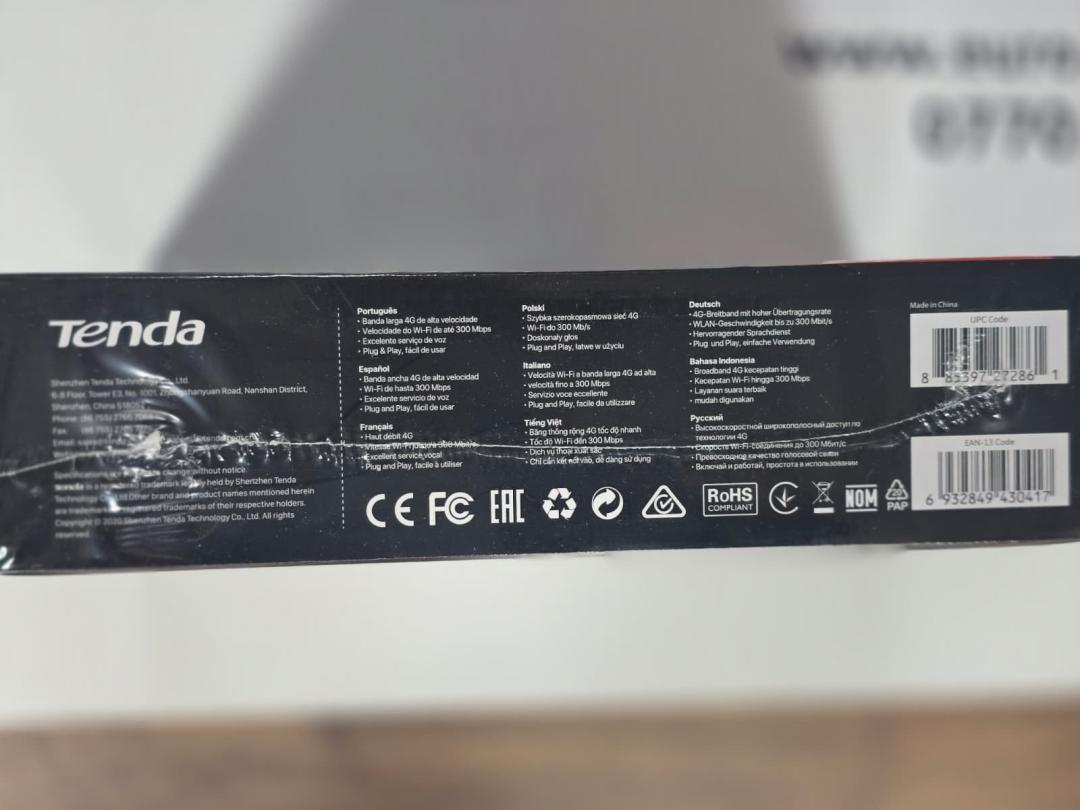 Router wireless Tenda 4G06, 4G VoLTE, N300, Single-Band image 1