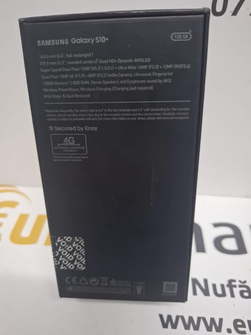 Telefon Samsung Galaxy S10 Plus Prism Black, 128 GB image 2