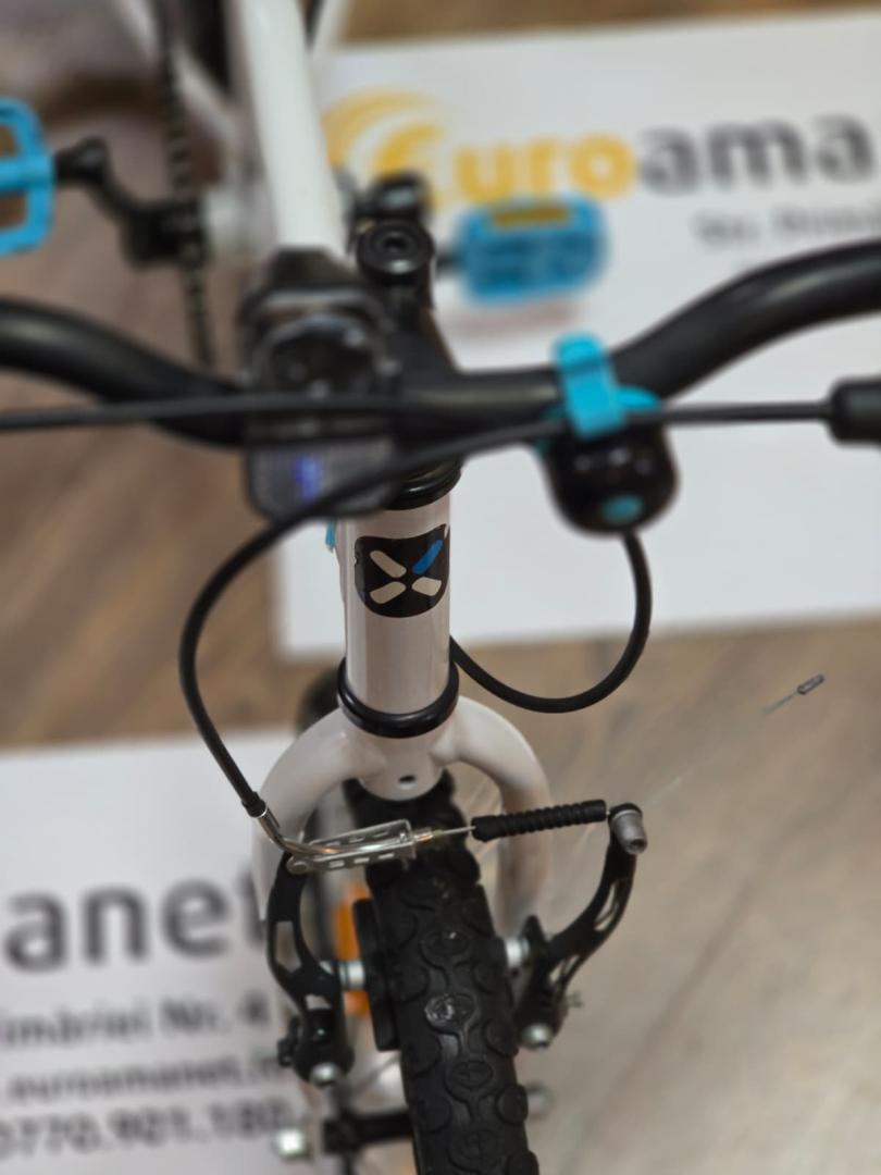 Bicicletă BTWIN 16 inch 4-6 ani DISCOVER 100 Alb Copii image 4