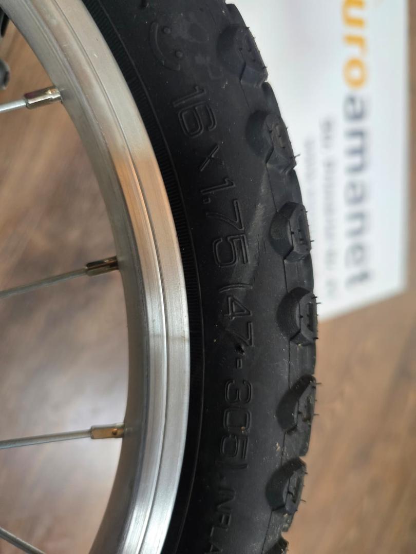 Bicicletă BTWIN 16 inch 4-6 ani DISCOVER 100 Alb Copii image 5