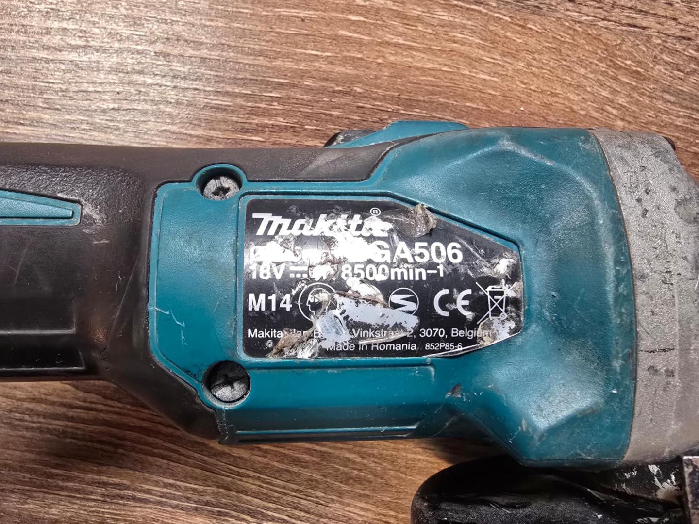 Polizor unghiular Makita DGA504Z Li-Ion, 18 V, - Ah, 125 mm image 3