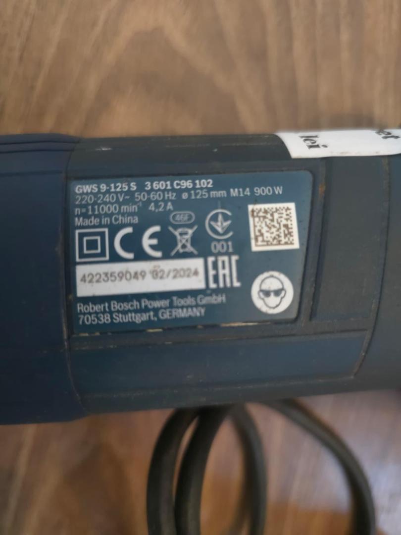 Polizor unghiular Bosch GWS 9-125 S, 900 W, 125 mm, turatie reglabila image 5