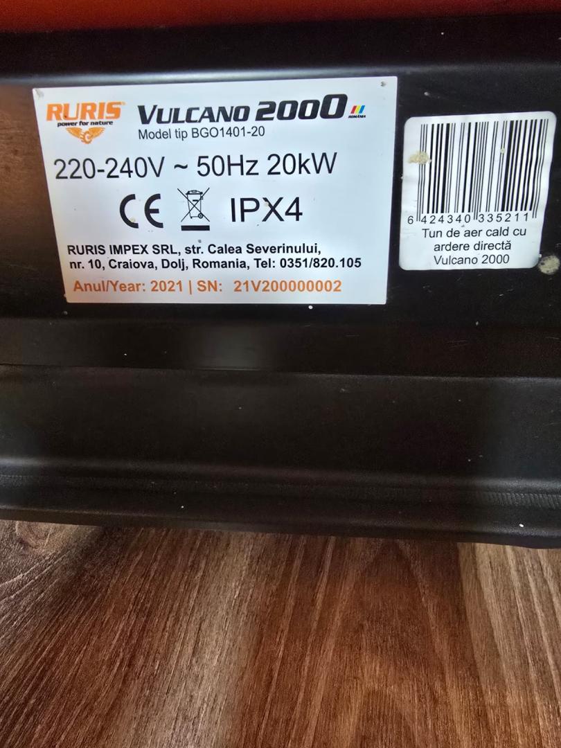 Tun de caldura RURIS Vulcano 2000 (bgo1401-20) image 5
