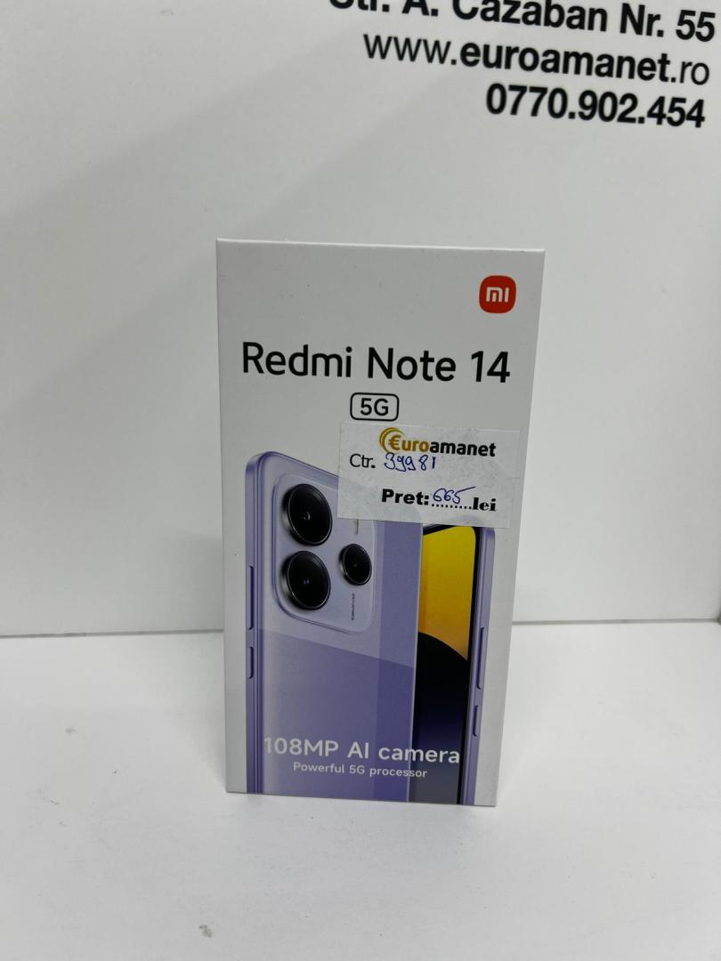 Telefon mobil Xiaomi Redmi Note 14, 8GB RAM, 256GB, Sigilat image 1
