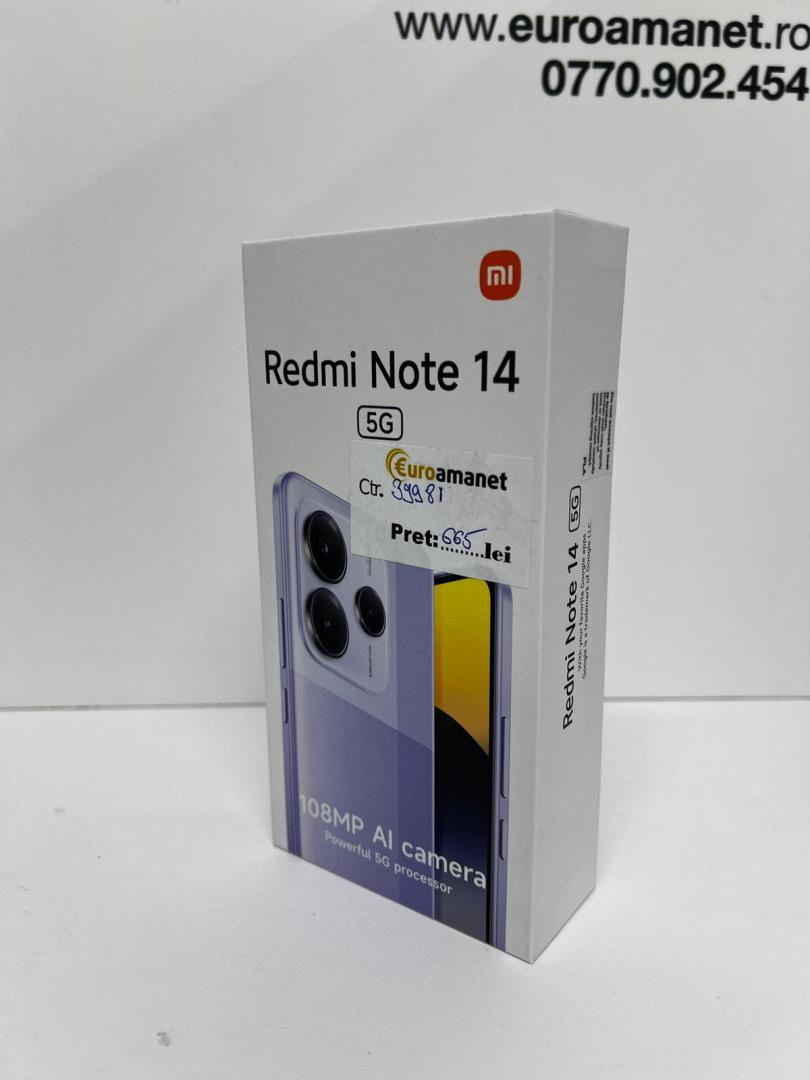 Telefon mobil Xiaomi Redmi Note 14, 8GB RAM, 256GB, Sigilat image 2