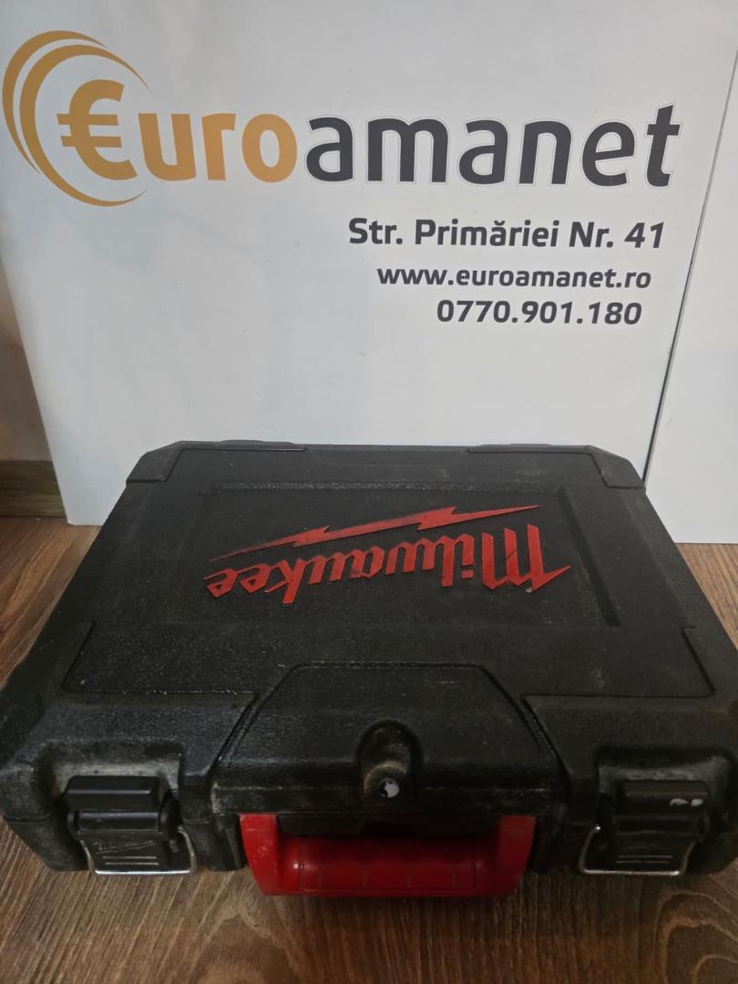 Masina de gaurit si insurubat, Milwaukee, 18V, 50Nm, negru/rosu image 5