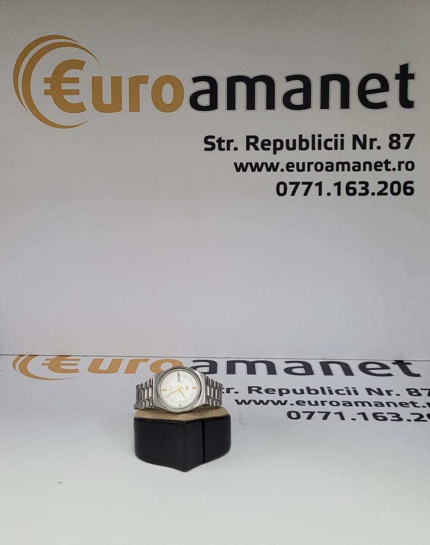 Citizen, Ceas analog din otel inoxidabil cu cadran cu logo, Argintiu