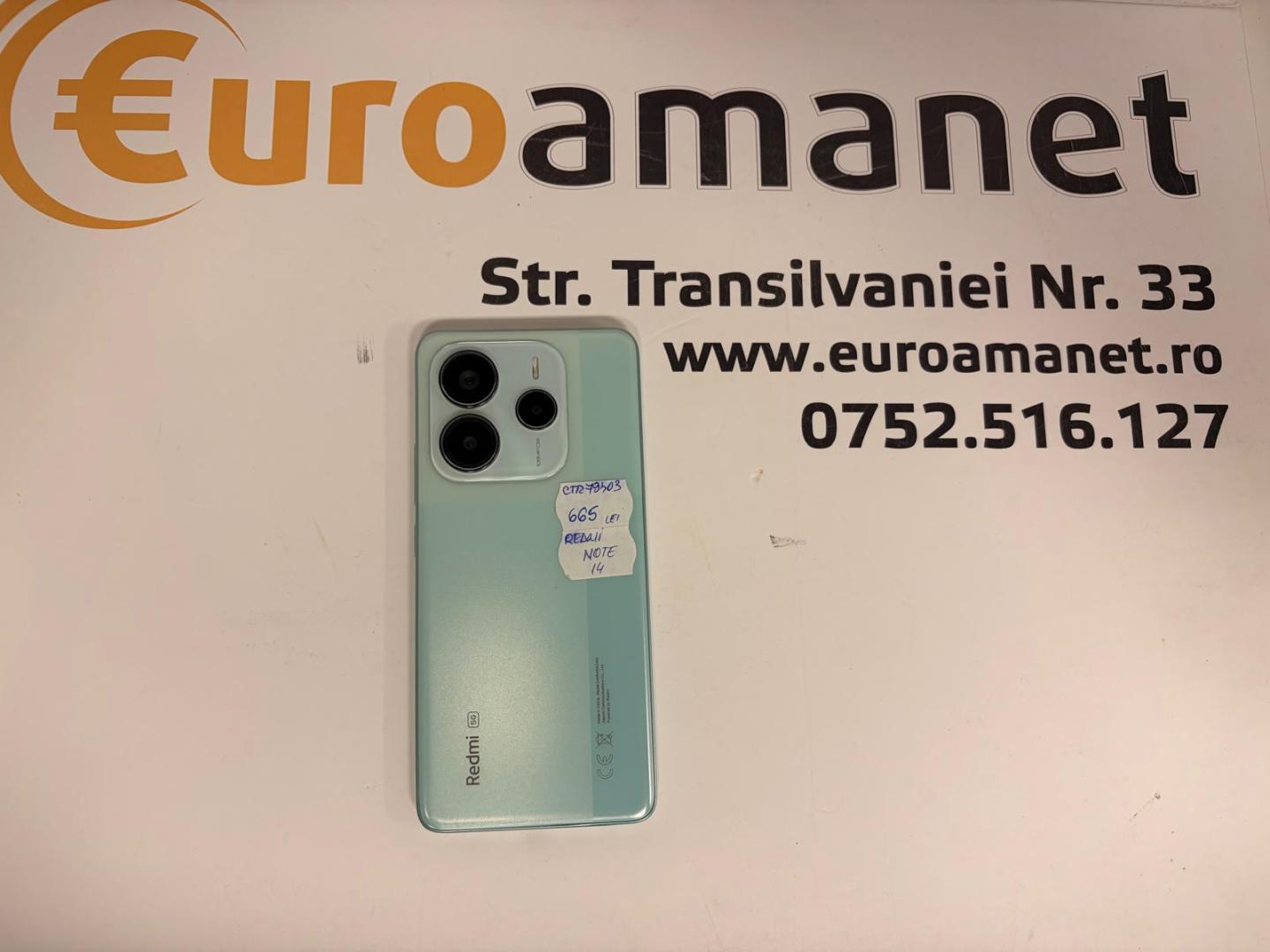 Telefon Xiaomi Redmi Note 14, 8GB RAM, 256GB, Ocean Blue