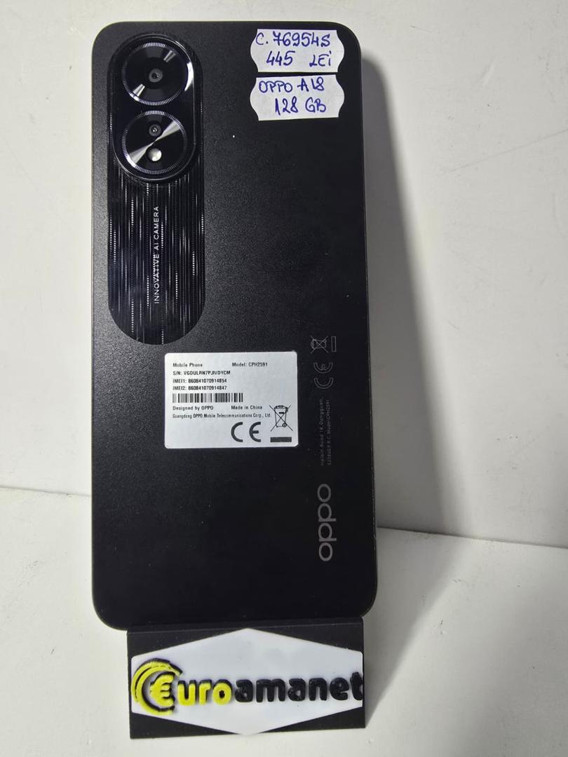 Telefon OPPO A18, 128GB, 4GB RAM, Dual SIM, Negru image 1
