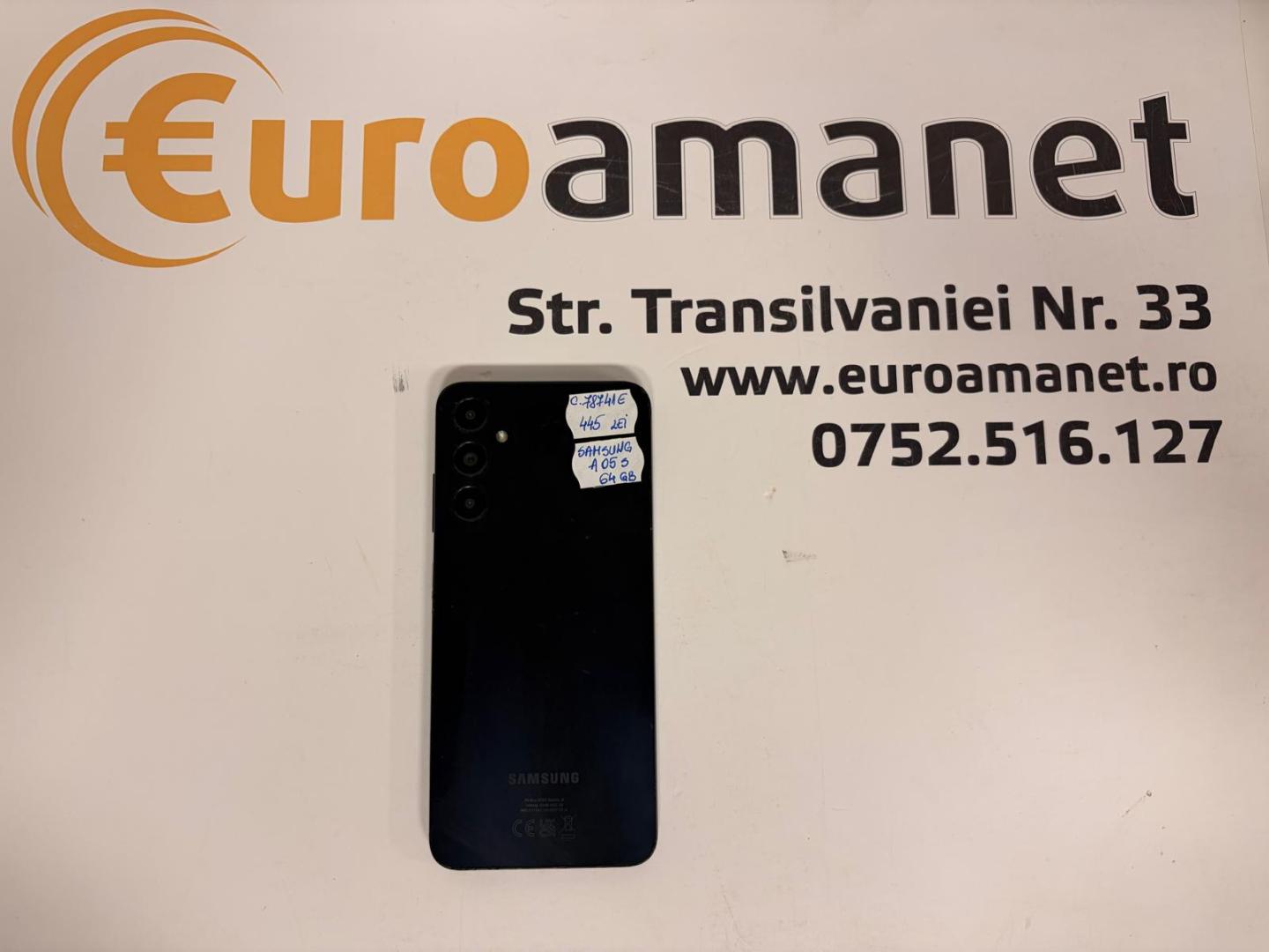 Samsung Galaxy A05s, Dual SIM, 4GB RAM, 64GB, 4G, Black