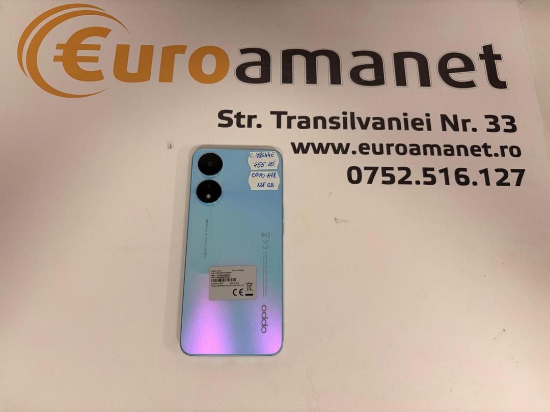 Telefon OPPO A78 5G, 128GB, 4GB RAM, Dual SIM, Glowing Blue