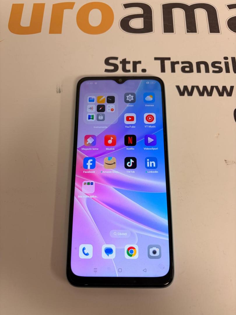 Telefon OPPO A78 5G, 128GB, 4GB RAM, Dual SIM, Glowing Blue image 2