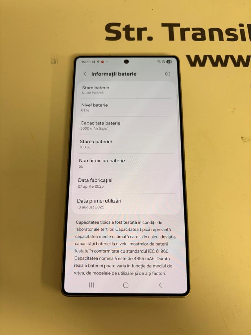 Samsung Galaxy S25 Ultra, 12GB RAM, 256GB, 5G, Titanium Black bat.100% image 3