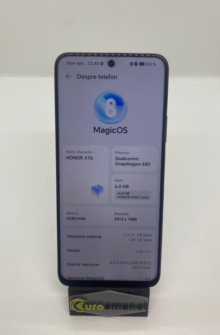 Telefon mobil Honor X7b, Dual SIM, 128GB, 6GB RAM, 4G, Midnight Black image 1