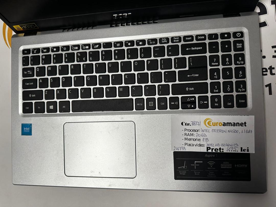 Laptop Acer N20CS, Intel Celeron N4500 image 2