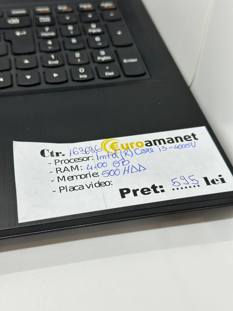 Laptop Lenovo G50, 4GB RAM, 512GB HDD, Intel Core I3-4005U, 15.6" image 2