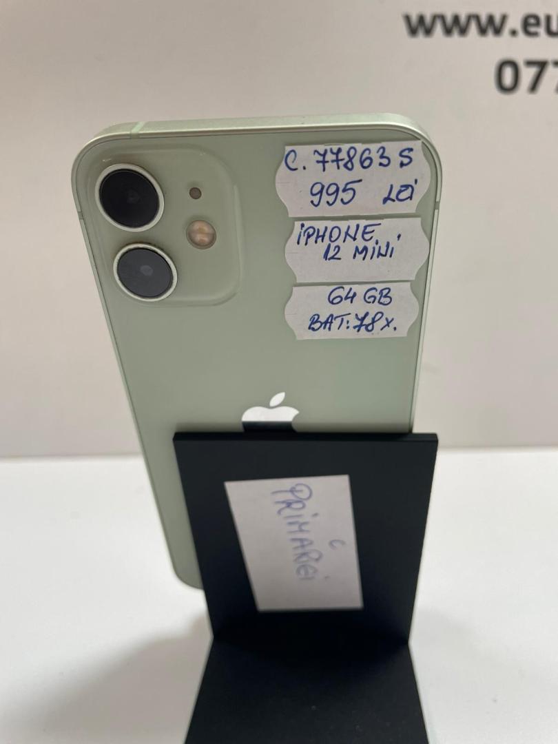 Telefon mobil Apple iPhone 12 mini, 64GB, 5G, Green image 1