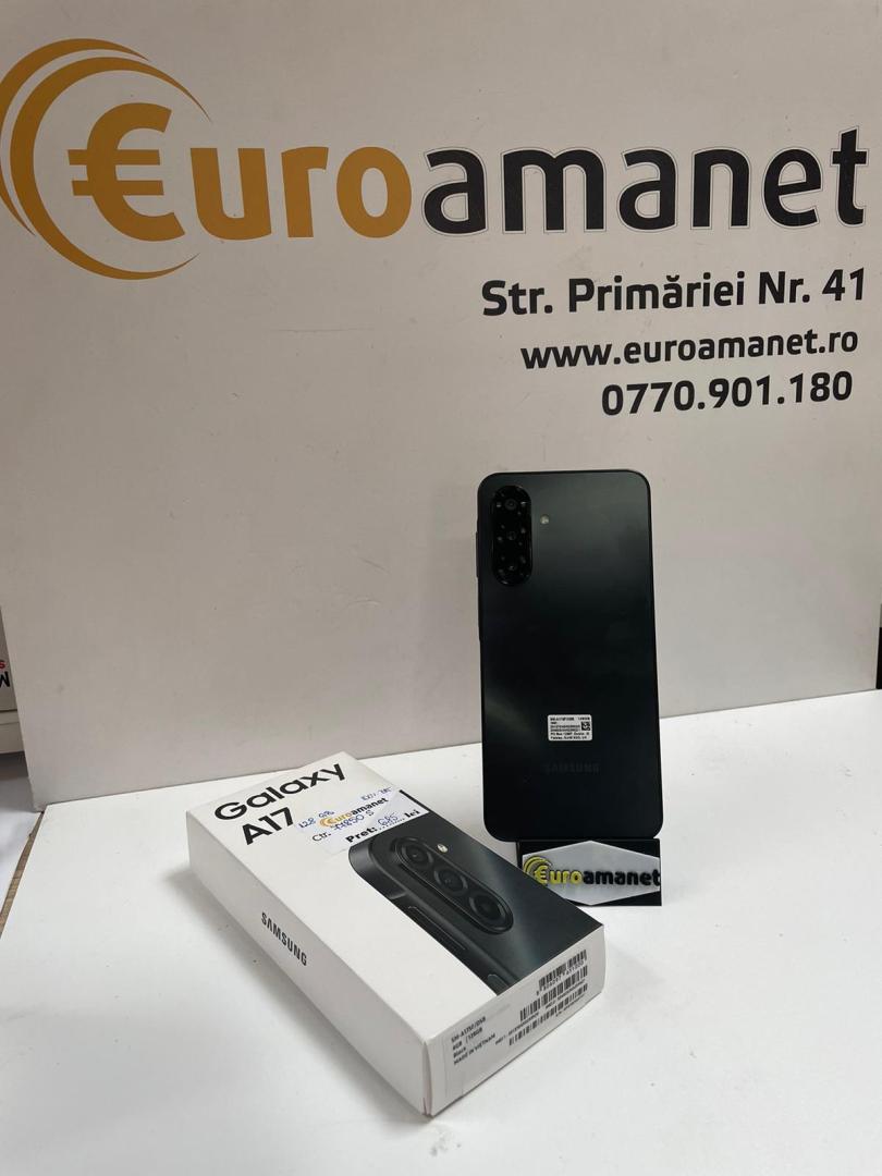 Telefon mobil Samsung Galaxy A17, Dual SIM, 4GB RAM, 128GB, 5G, Black