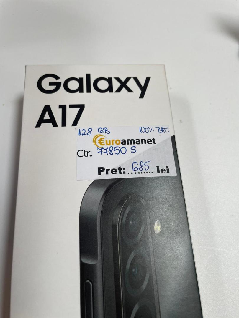 Telefon mobil Samsung Galaxy A17, Dual SIM, 4GB RAM, 128GB, 5G, Black image 1
