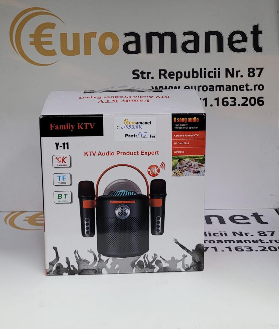 Set Karaoke cu 2 Microfoane, Bluetooth, Wireless, Portabil, 10W, image 2