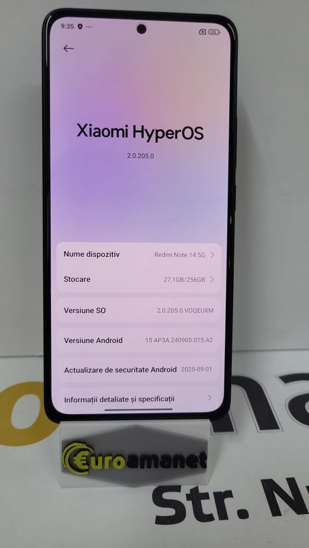 Telefon mobil Xiaomi Redmi Note 14, 8GB RAM, 256GB, Midnight Black image 3