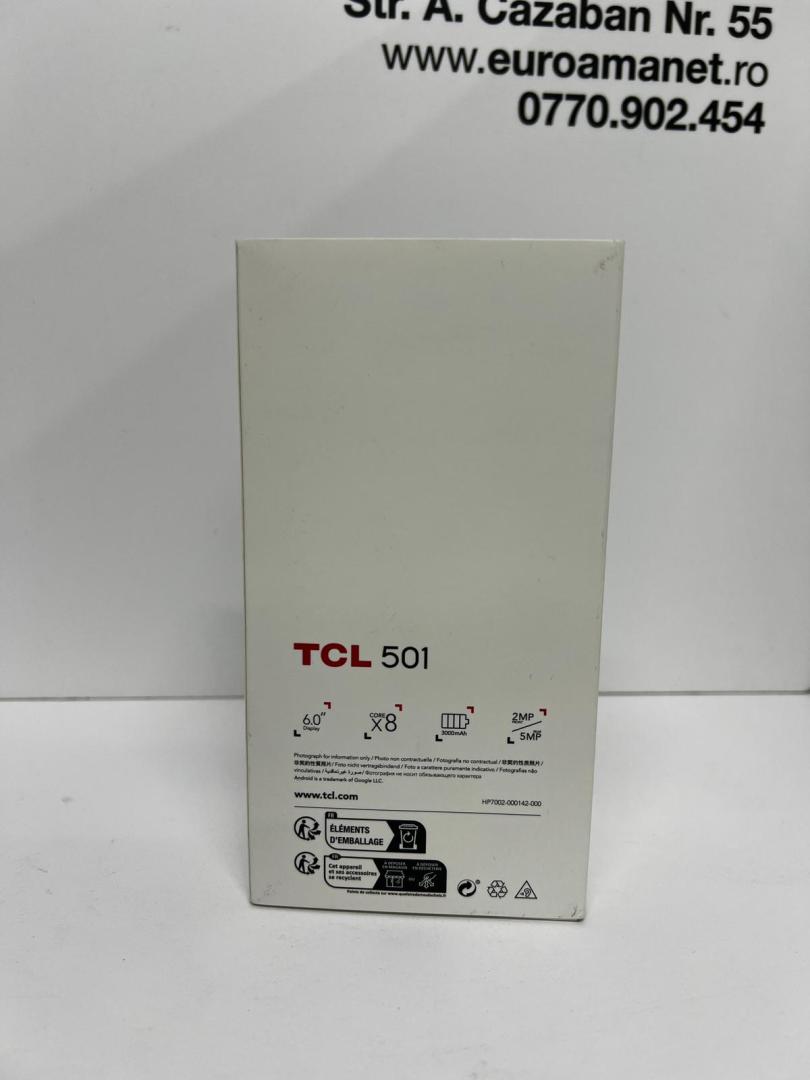 Telefon mobil TCL 501, 2GB RAM, 32GB, 4G, Prime Black image 3