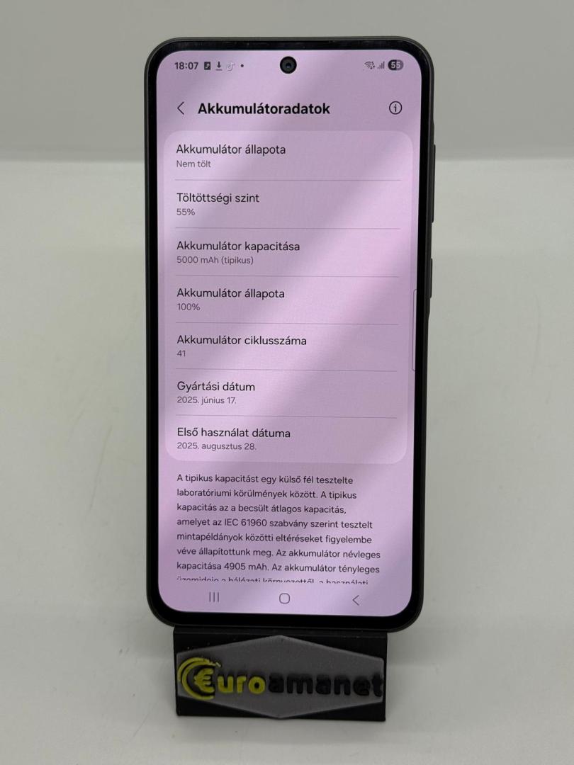 Telefon mobil Samsung Galaxy A36, Dual SIM, 6GB RAM, 128GB, 5G, Awesome Graphite image 3