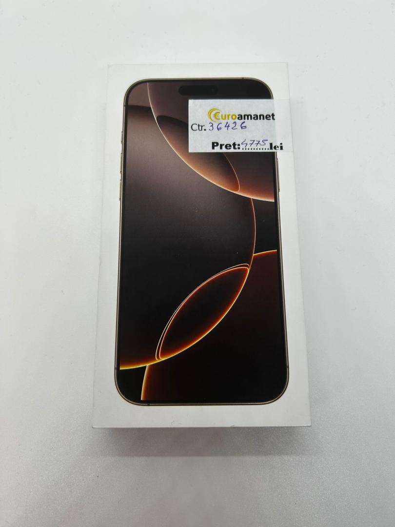 Apple iPhone 16 Pro Max, 256GB, 5G, Desert Titanium - NEACTIVAT