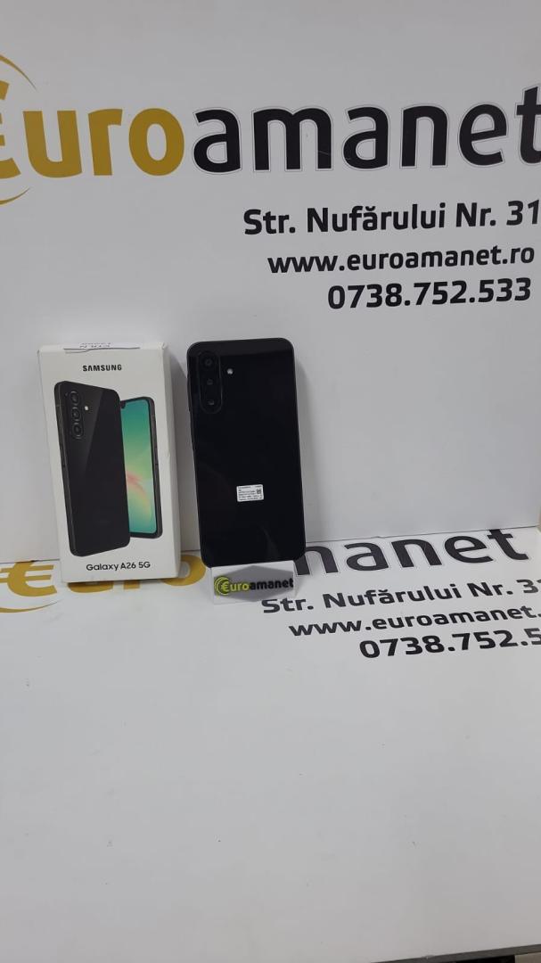 Telefon mobil Samsung Galaxy A26, Dual SIM, 6GB RAM, 128GB, 5G, Black image 5