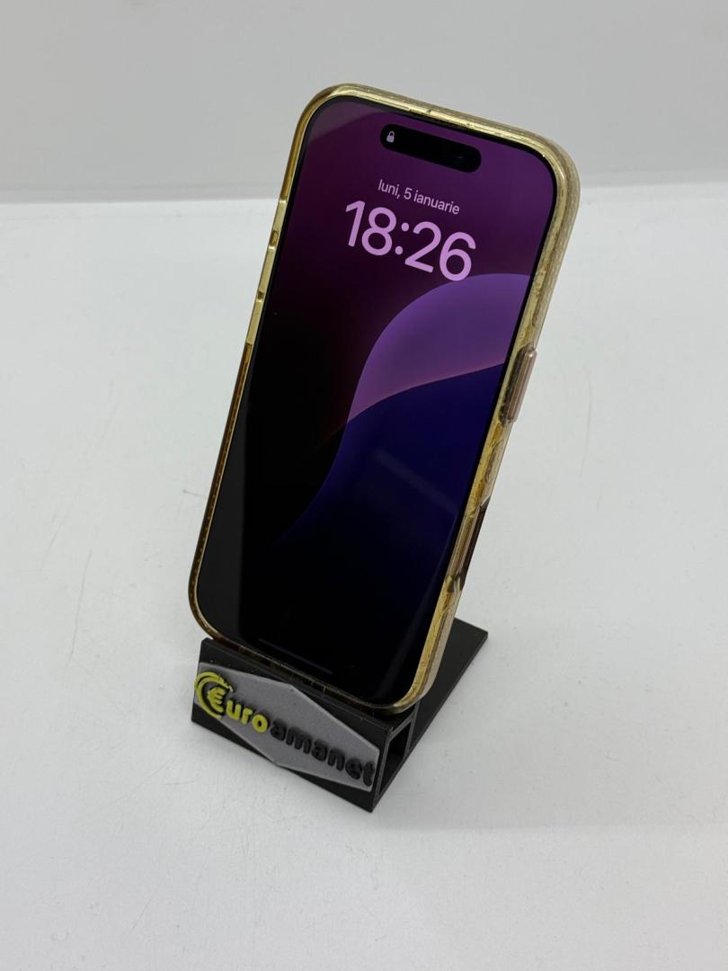 Telefon mobil Apple iPhone 16 Pro, 128GB, 5G, Desert Titanium, 90% Baterie