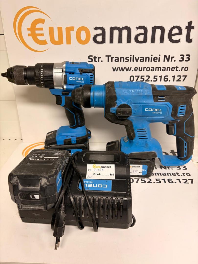 Set Conel Rotopercutor, Autofiletanta , Incarcator 3bat. 5.0Ah