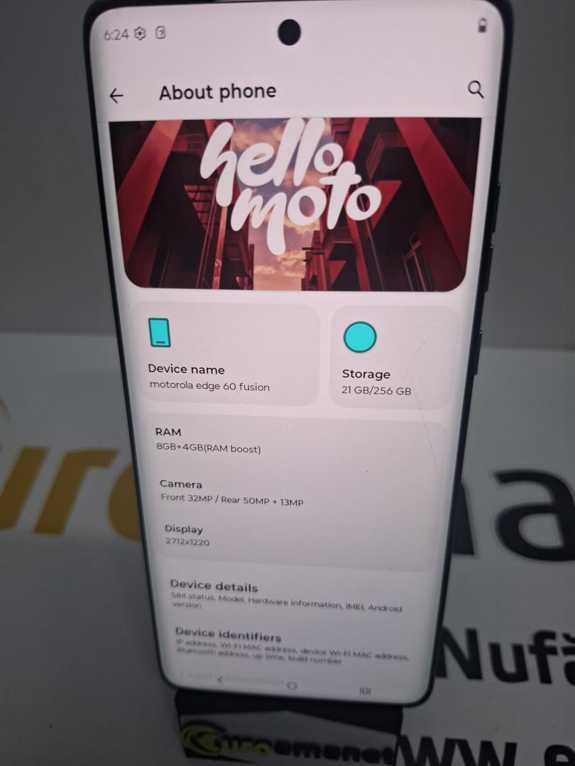 Telefon mobil Motorola Edge 60 Fusion, 8GB RAM, 256GB image 1