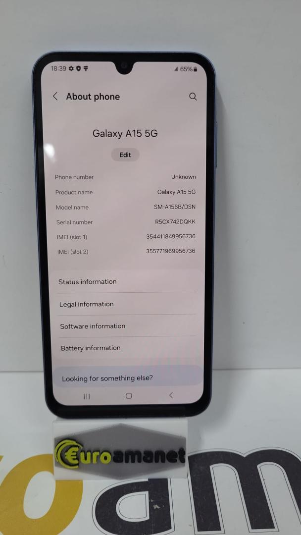 Telefon mobil Samsung Galaxy A15, Dual SIM, 4GB RAM, 128GB, 5G, Blue image 2