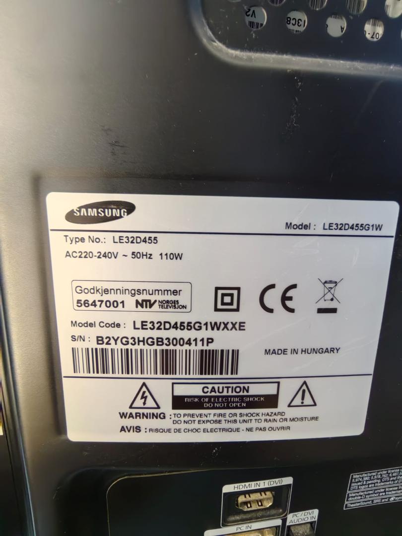 Samsung TV LE32D455 image 3
