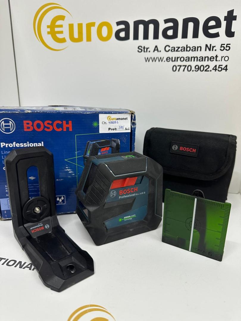 Bosch GLL 2-15 G + LB 10 - Nivela laser cu linii, image 2