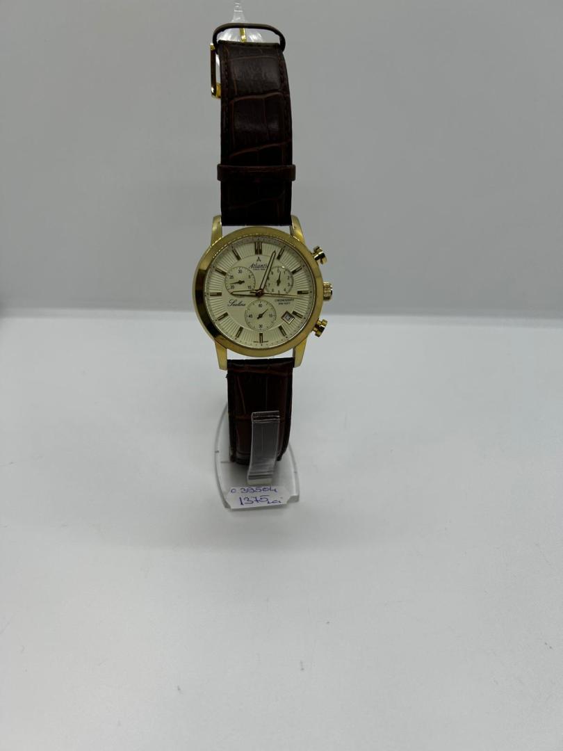 Ceas barbatesc Atlantic 62450.45.31 Quartz Auriu image 1