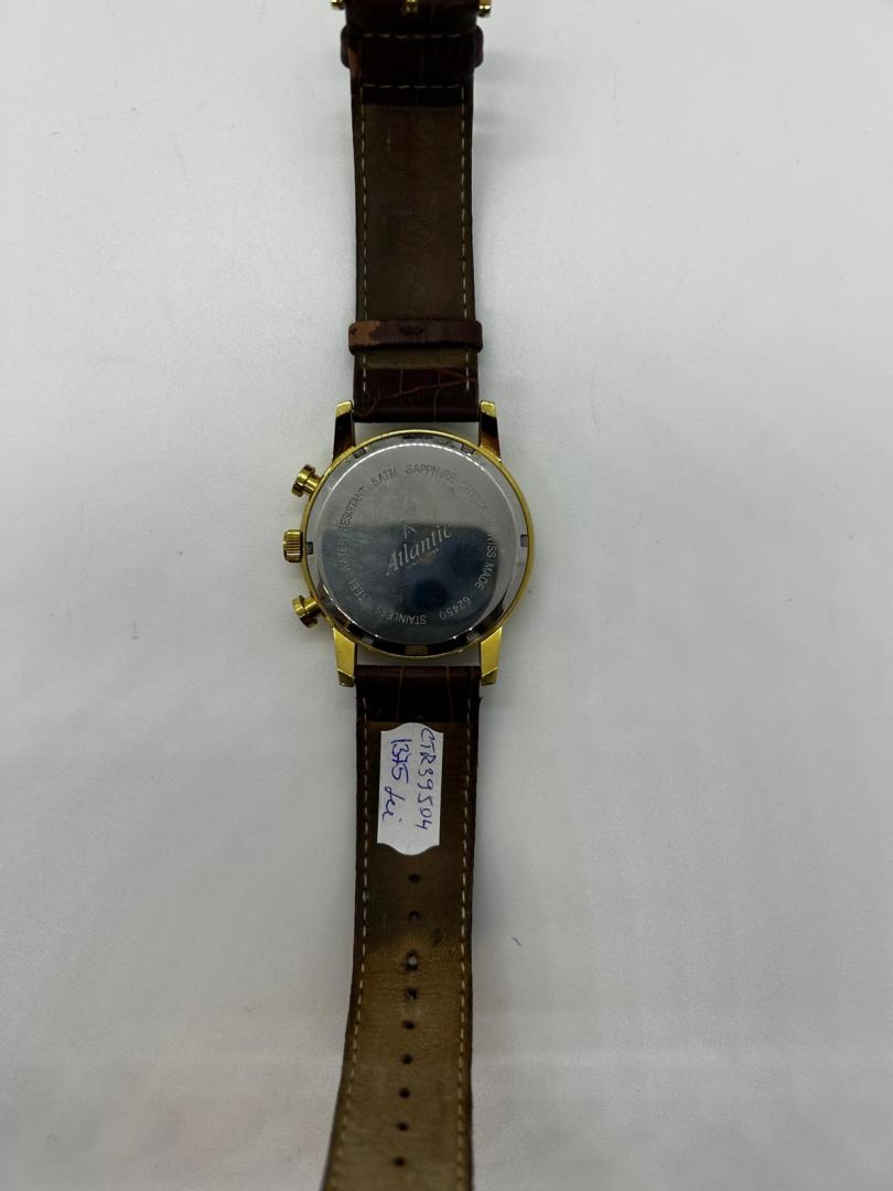 Ceas barbatesc Atlantic 62450.45.31 Quartz Auriu image 3
