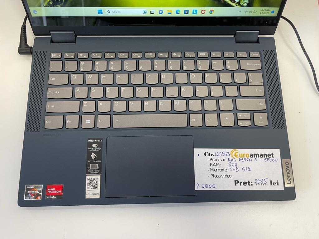 Laptop 2 in 1 LENOVO Flex 5 14ALC05, AMD Ryzen 5 5500U image 3