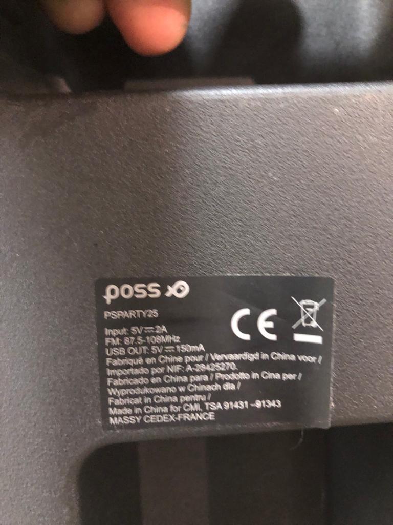 Boxa portabila Poss Ps Party25 Stereo, cu redare Bluetooth image 4