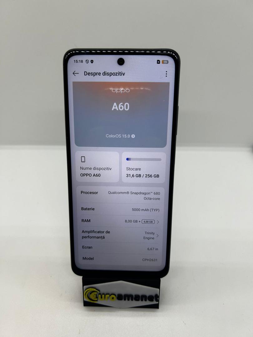 Telefon mobil OPPO A60, 8GB RAM, 256GB, Midnight Purple image 1