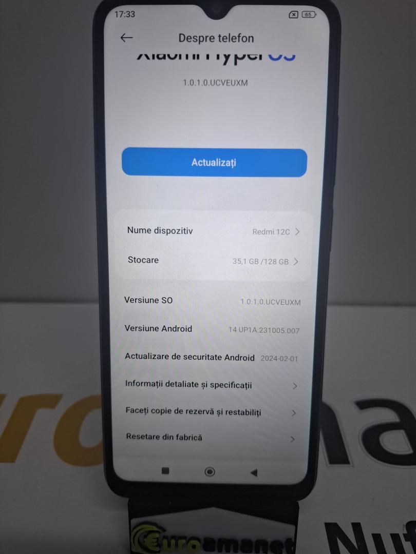 Telefon mobil Xiaomi Redmi 12C, 4GB RAM, 128GB image 2