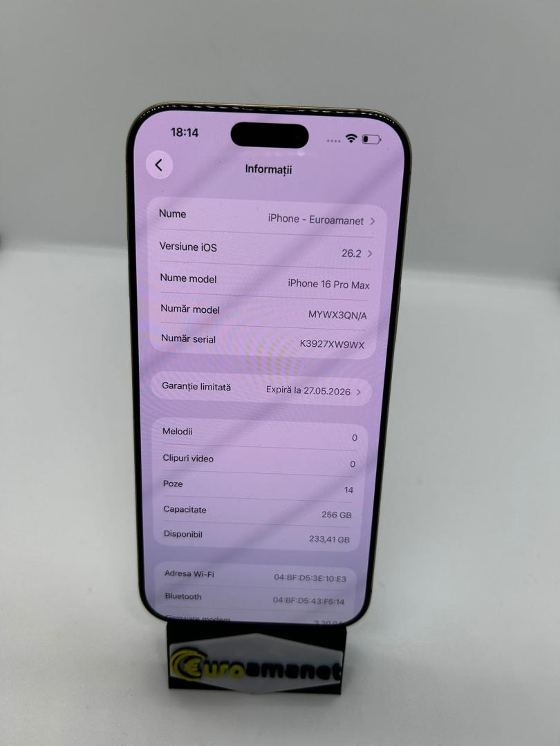 Apple iPhone 16 Pro Max, 256GB, 5G, Desert Titanium, 95% image 2