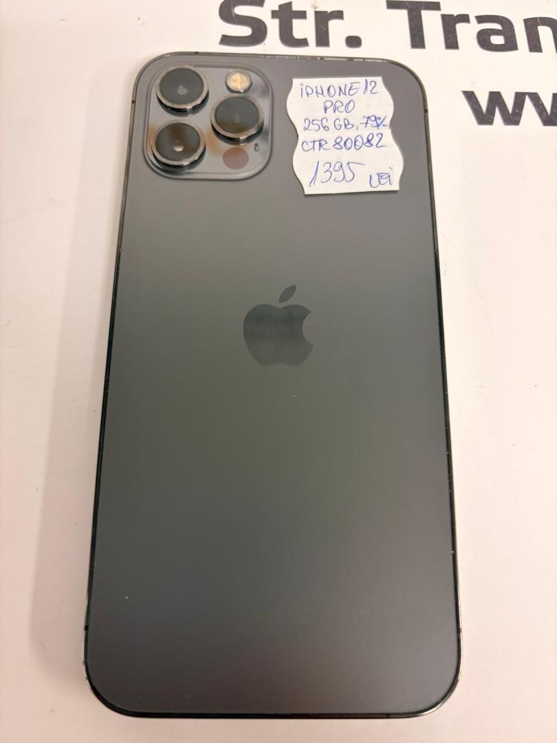 Telefon iPhone 12 Pro, 256GB, 5G, Graphite (bat.79%) image 1